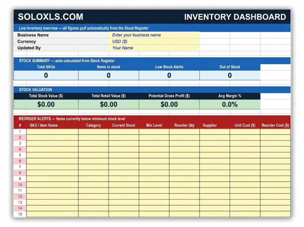 Free Small Business Inventory Spreadsheet